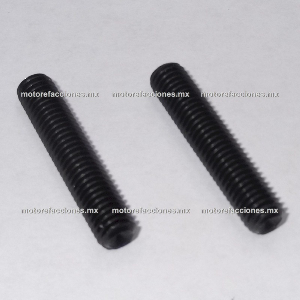 Birlos PREMIUM Escape M8 Motocicleta - Alta Resistencia - Italika FT125 - FT150 - Bajaj Pulsar 160 - Par