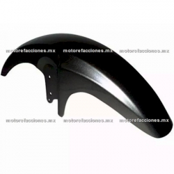 Salpicadera Delantera Completa Motocicleta Italika FT125 - Negro Brillante