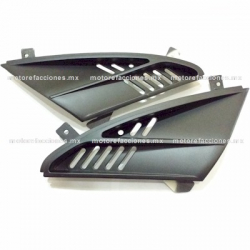 Tomas de Aire de Faro Italika DS150 - Vento Phantom R5 - Negro Mate