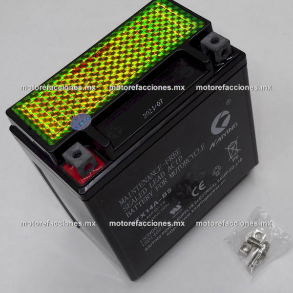 Bateria YTX14-BS - YTX14A-BS - GEL - 12V-12Ah/10Ah