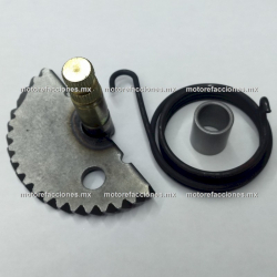 Eje Pedal de Arranque c Resorte y Buje Italika VS90 - PS90