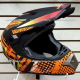 Casco Cross - Talla L - Negro Mate c/ Naranja - Economico